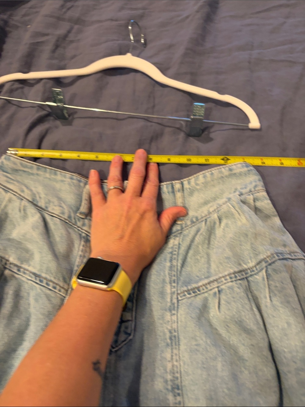 Free People We The Free Light Blue High-Rise Wide Leg Jeans - Picture 7 of 9